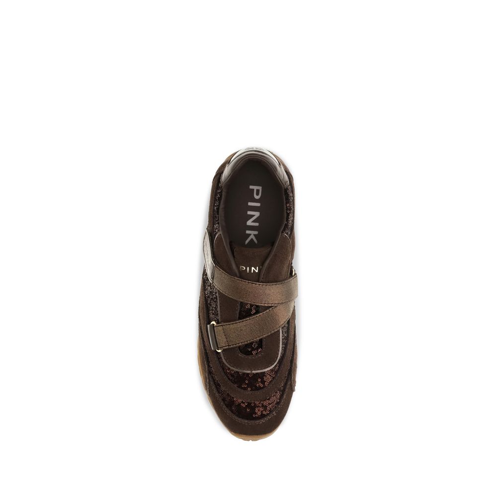 PINKO Braune Wildleder-Sneaker
