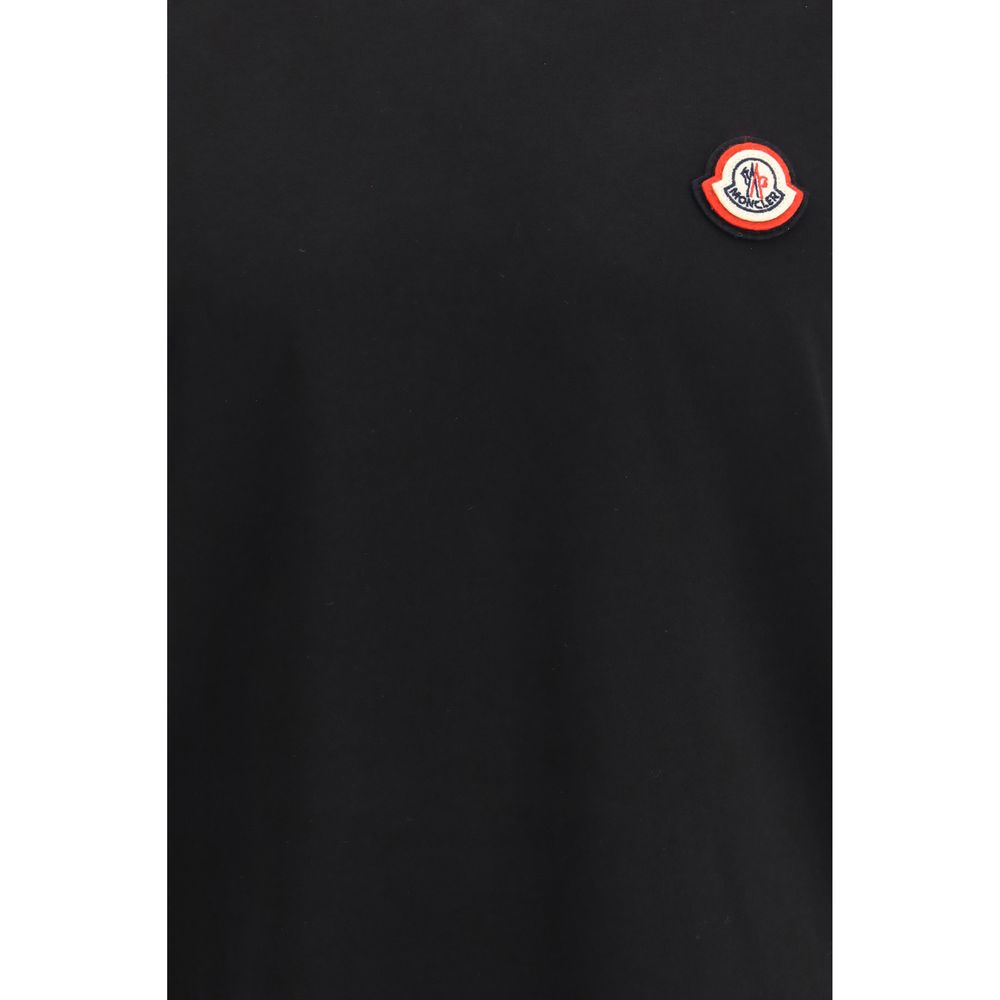 Moncler Schwarzes Baumwoll-T-Shirt