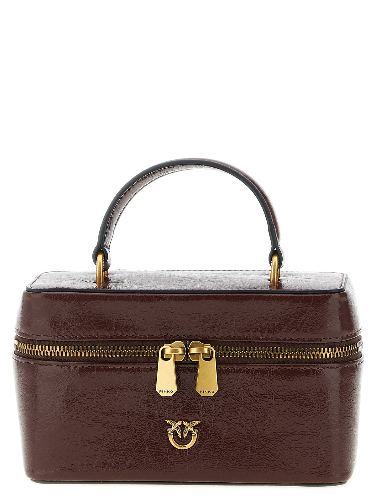 PINKO Bordeaux Kalbsleder Umhängetasche
