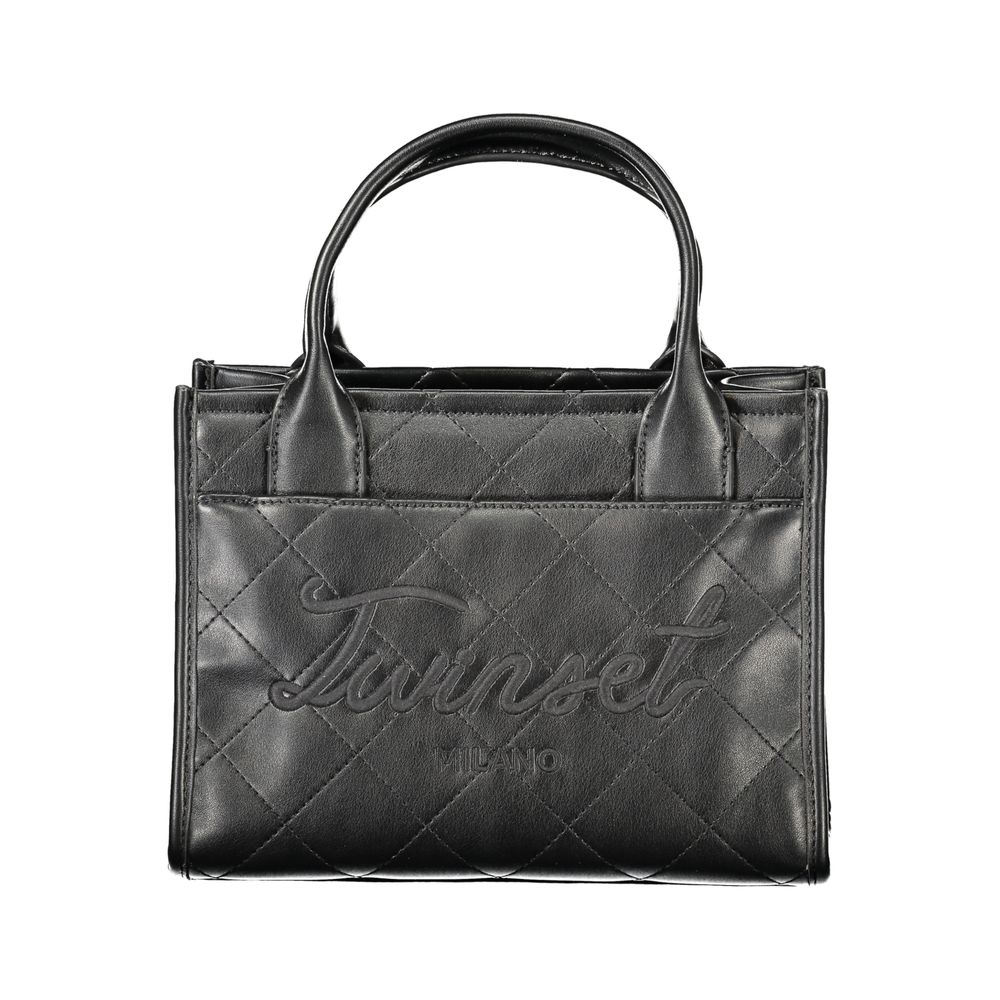 Twinset Schwarze Handtasche aus Polyethylen