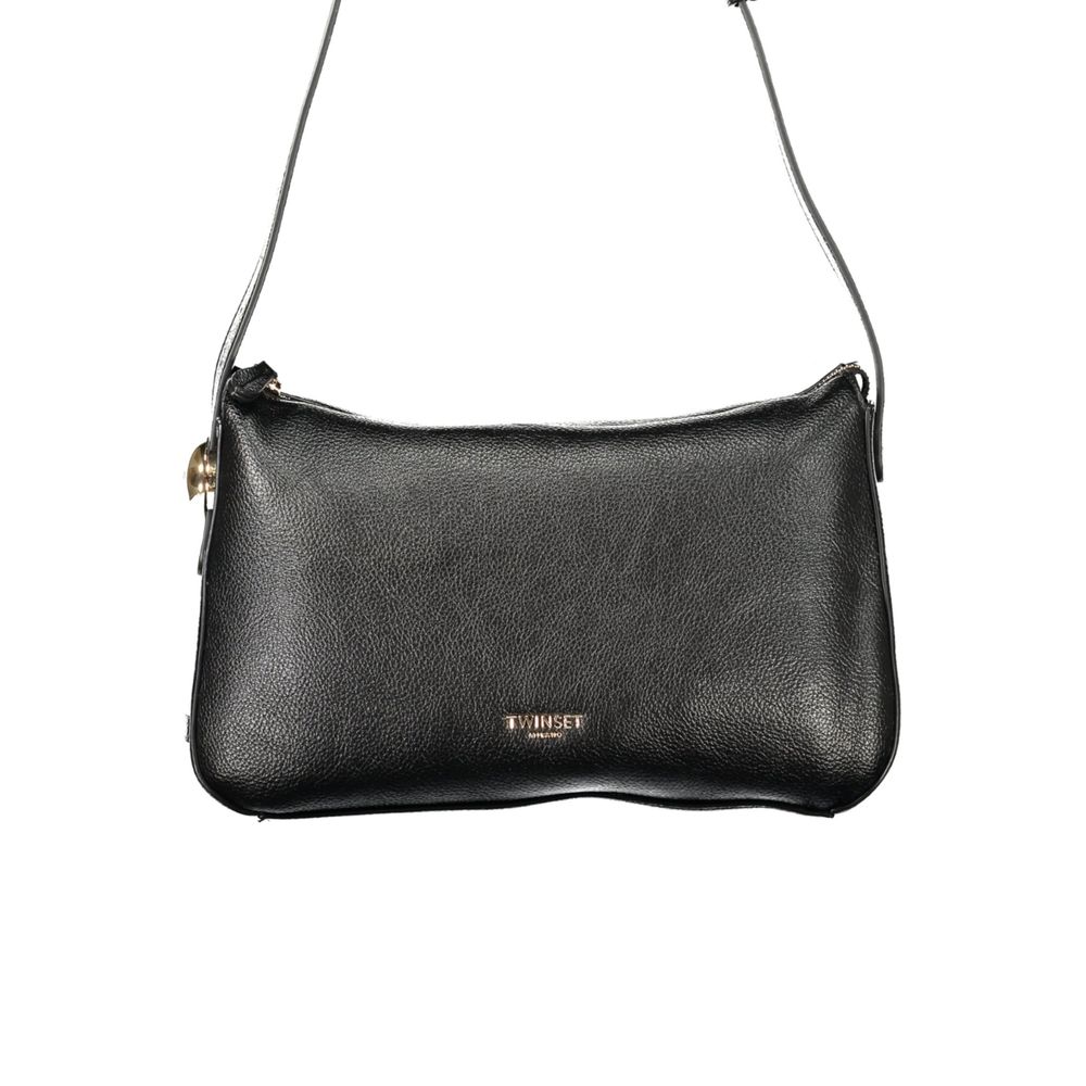 Twinset Schwarze Handtasche aus Polyethylen