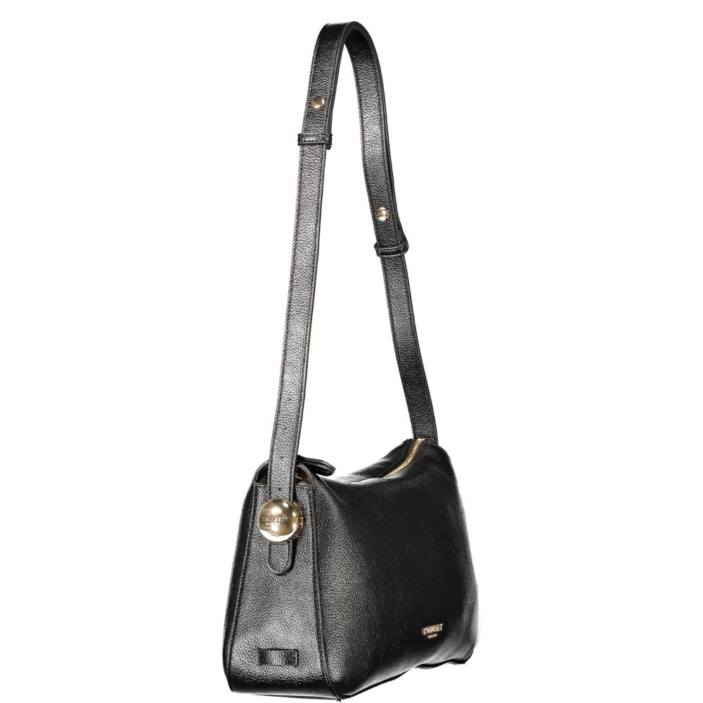 Twinset Schwarze Handtasche aus Polyethylen