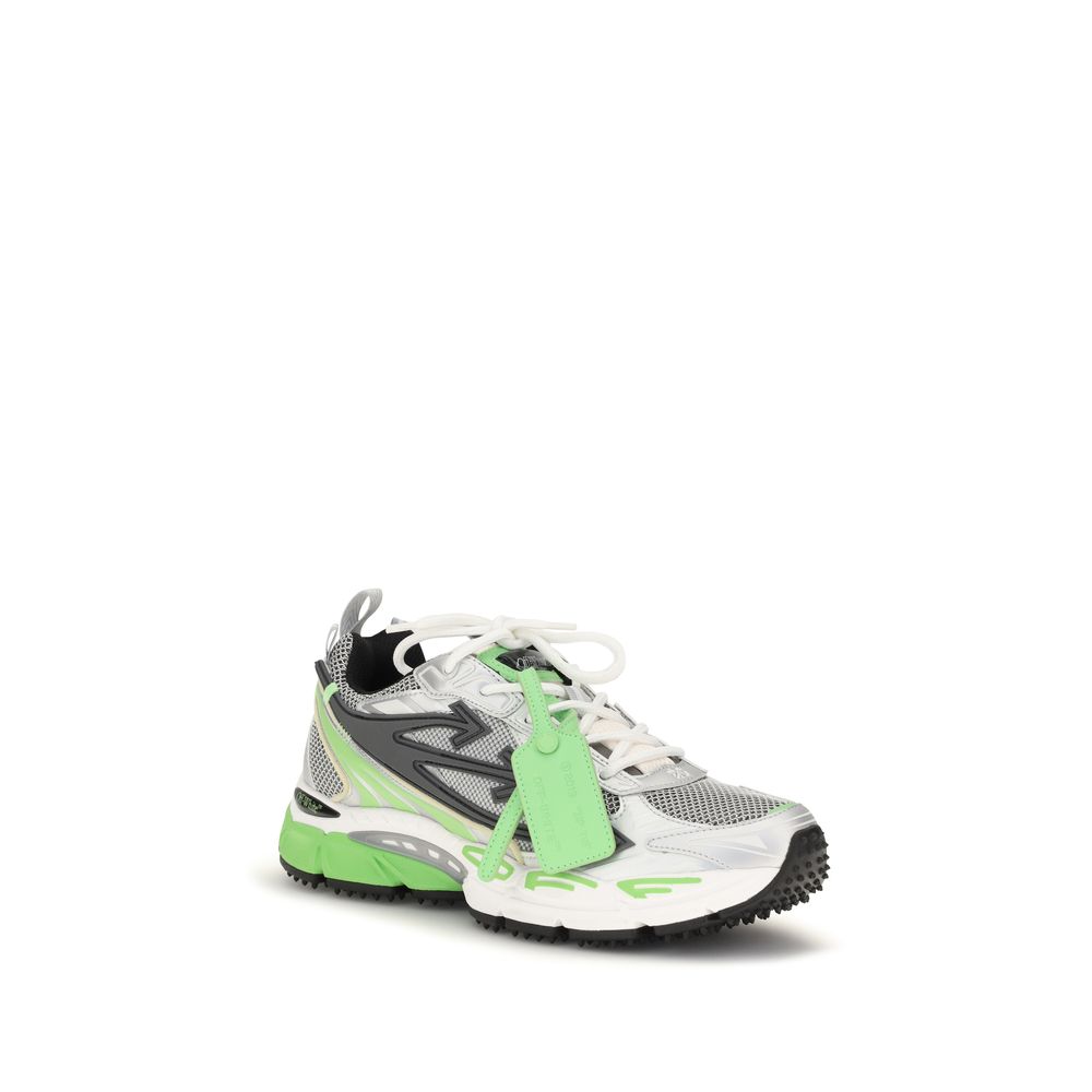Off-White Zweifarbige Sneaker aus Polyethylen im Athletic-Stil