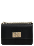 Furla Schwarze Leder Umhängetasche