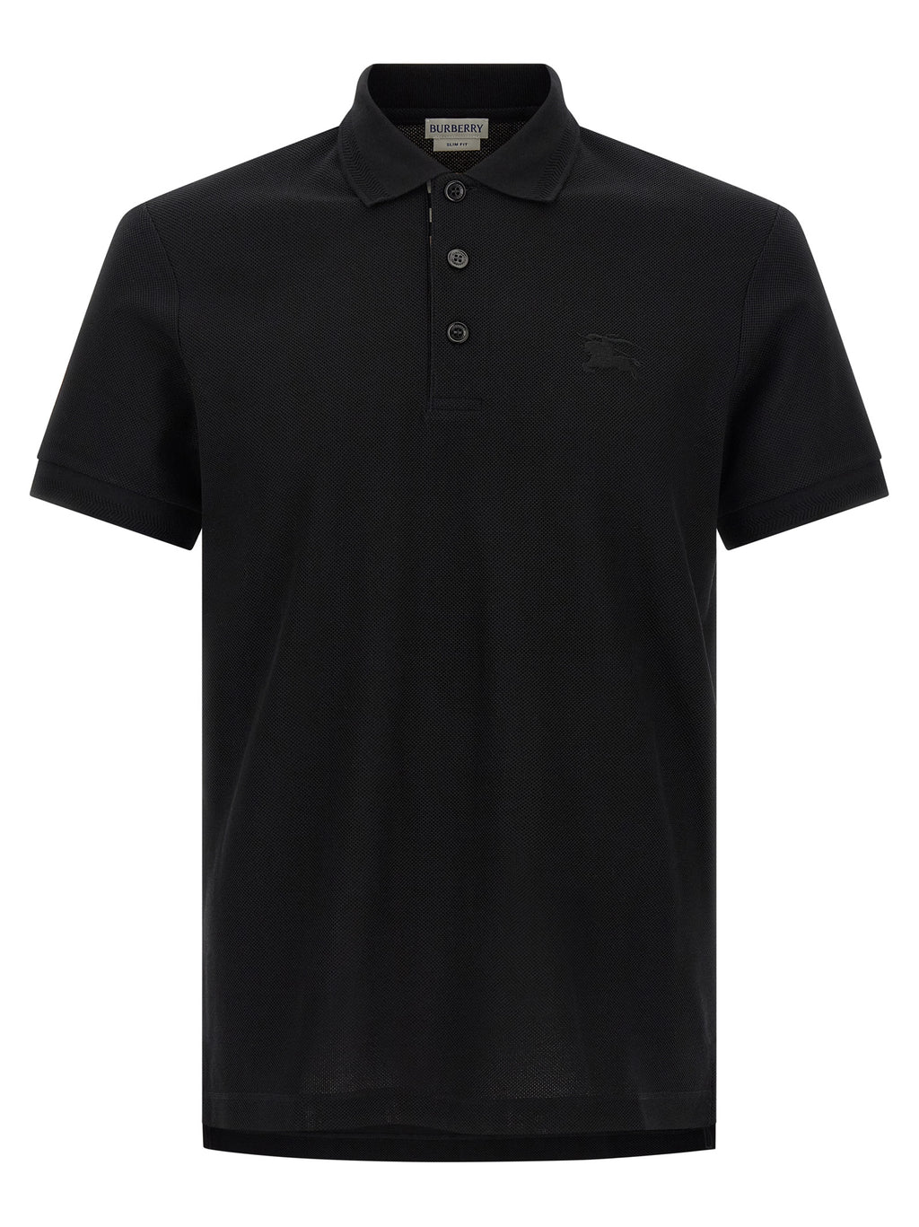 Burberry Schwarzes Baumwoll-Poloshirt
