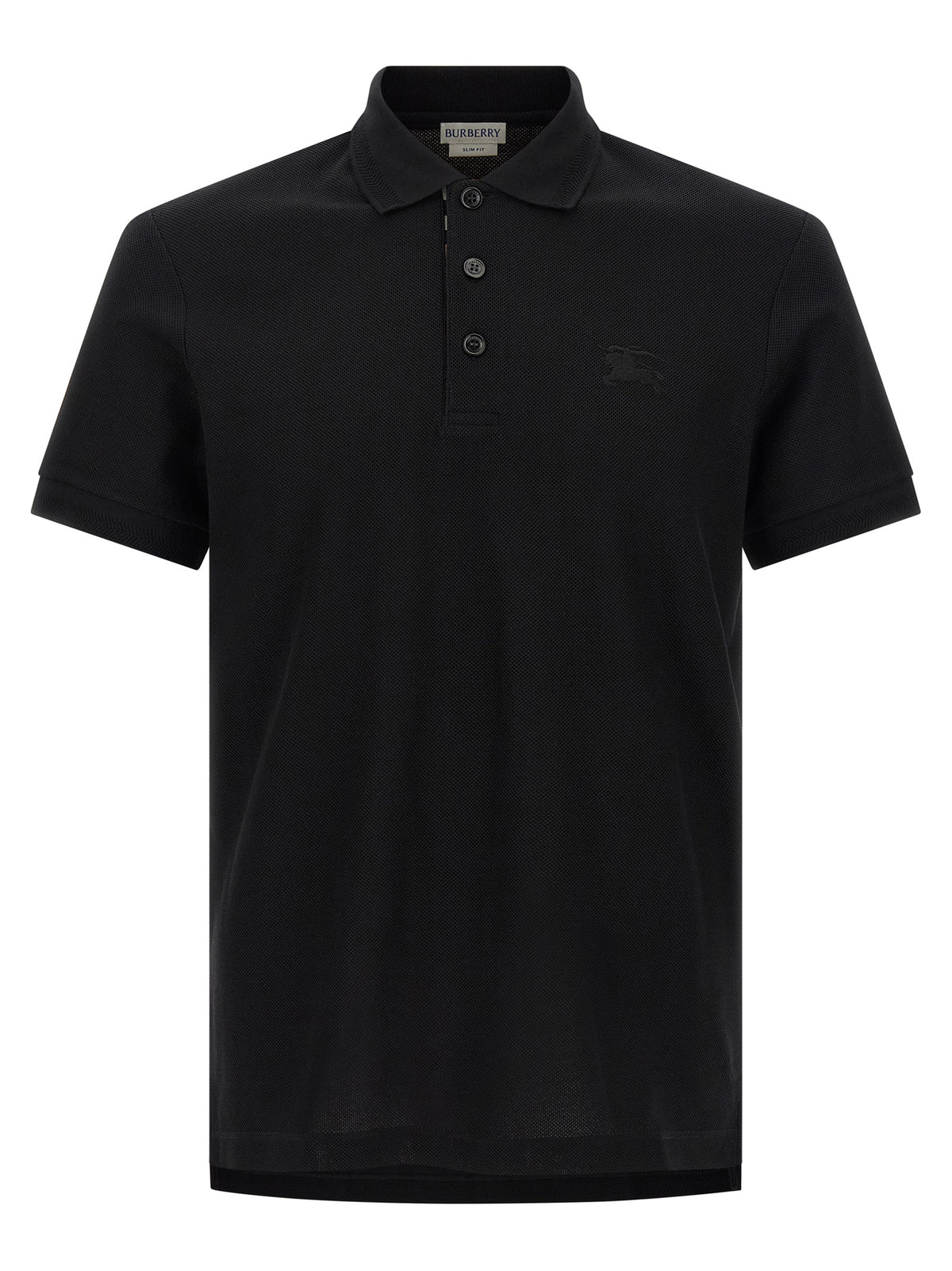 Burberry Schwarzes Baumwoll-Poloshirt