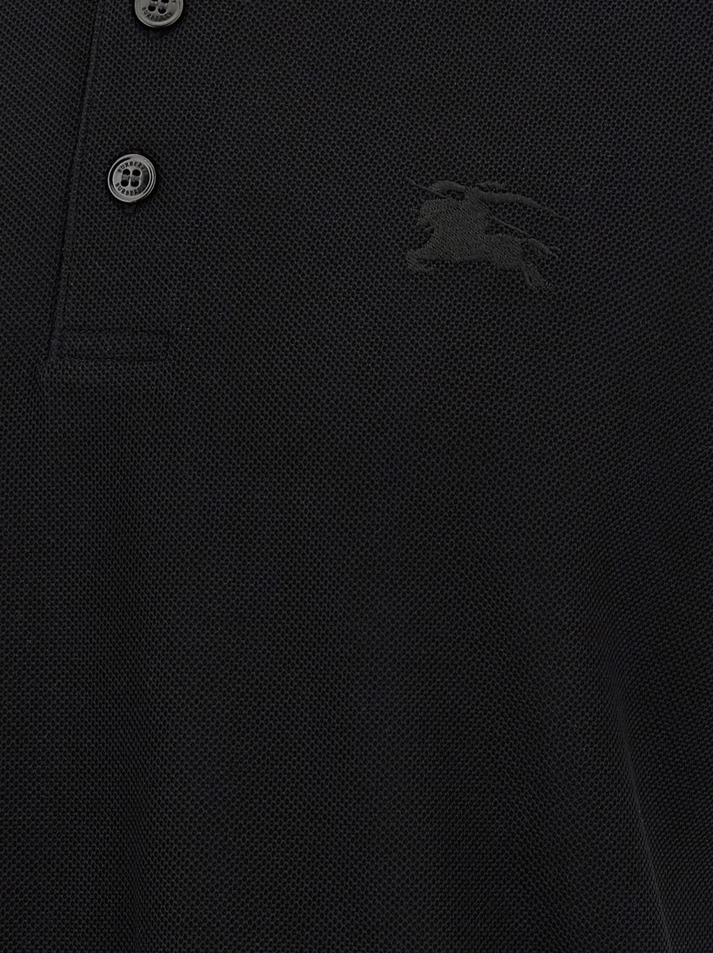 Burberry Schwarzes Baumwoll-Poloshirt