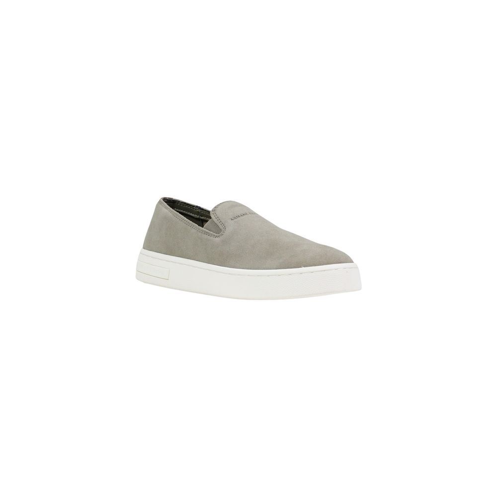 Armani Exchange Grüne Leder Low-Top-Sneaker