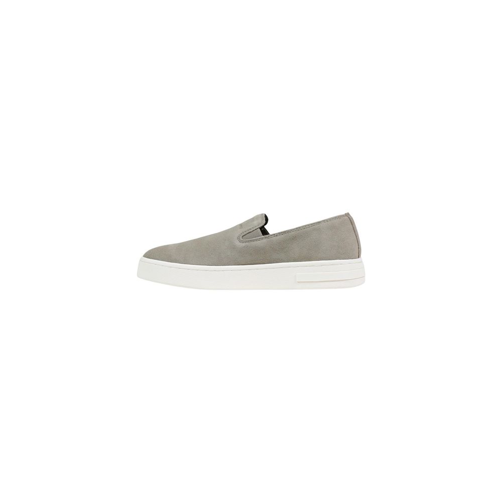 Armani Exchange Grüne Leder Low-Top-Sneaker
