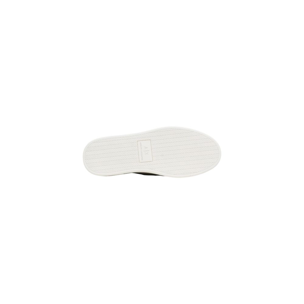 Armani Exchange Grüne Leder Low-Top-Sneaker