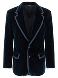 Dolce & Gabbana Blauer Baumwollblazer