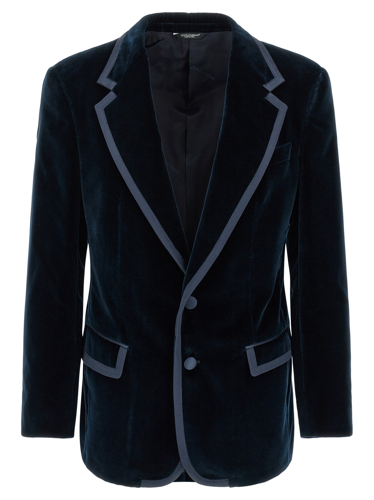 Dolce & Gabbana Blauer Baumwollblazer