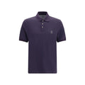 Brunello Cucinelli Lila Baumwoll-Poloshirt