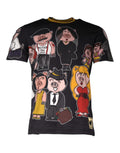 Dolce & Gabbana Schwarzes Baumwoll-T-Shirt