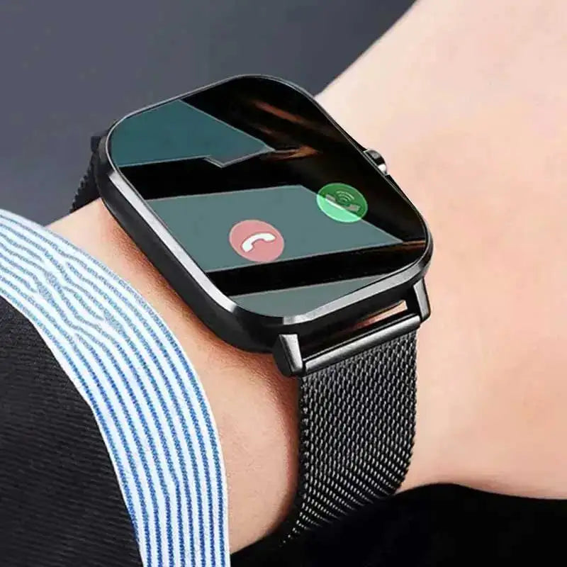 Bluetooth-Smartwatch für Damen und Herren mit Fitness-Tracker