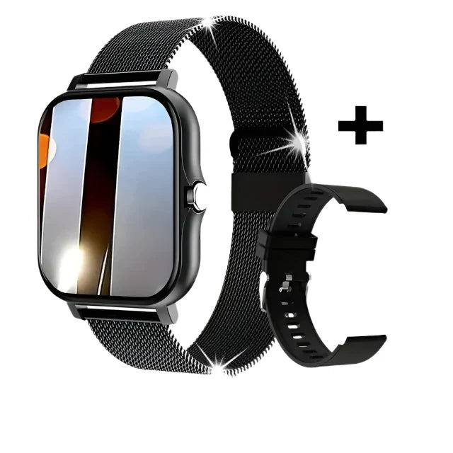 Bluetooth-Smartwatch für Damen und Herren mit Fitness-Tracker