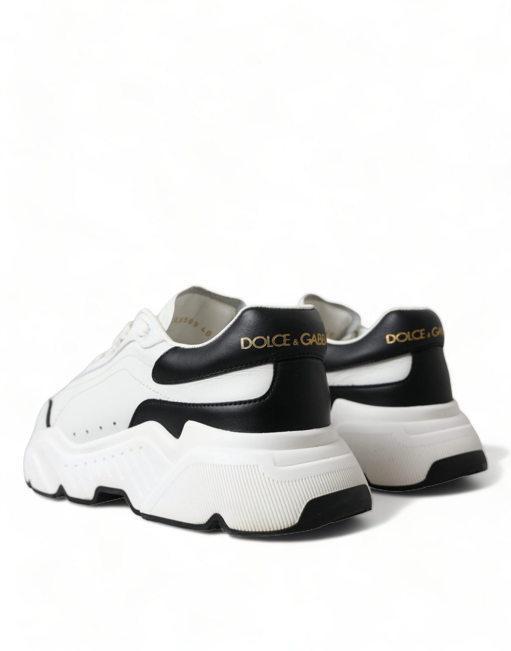 Dolce & Gabbana Weiß Schwarz Low Top Daymaster Turnschuhe Schuhe