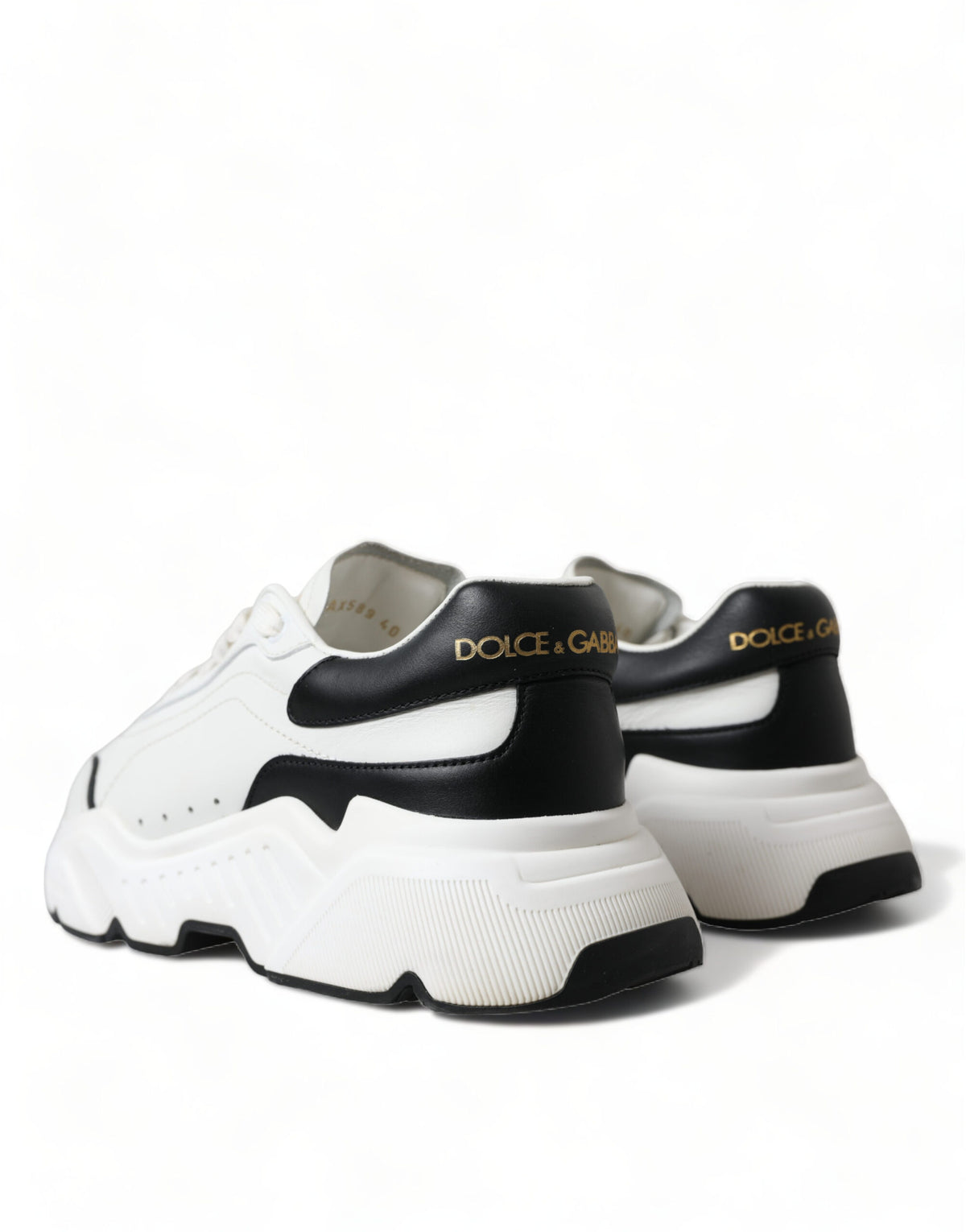 Dolce & Gabbana Weiß Schwarz Low Top Daymaster Turnschuhe Schuhe
