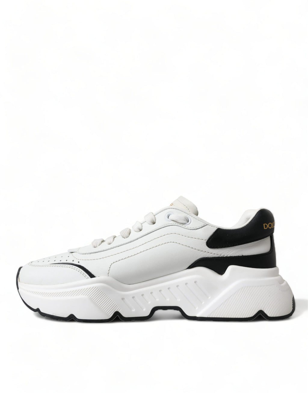 Dolce & Gabbana Weiß Schwarz Low Top Daymaster Turnschuhe Schuhe