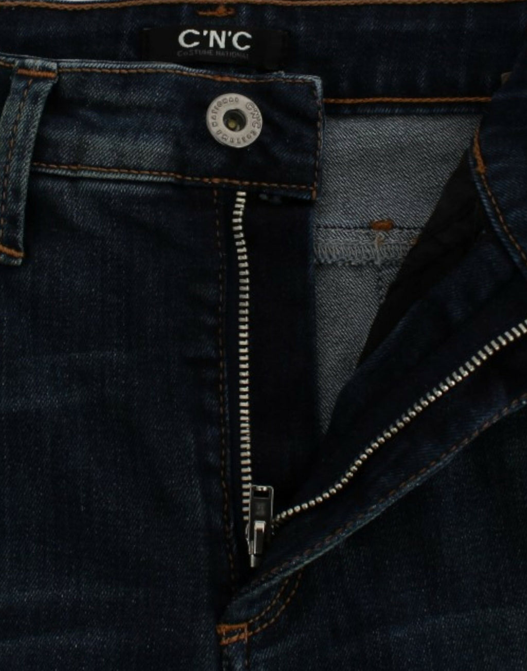 Blue straight leg jeans