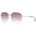 Sonnenbrille aus silbernem Metall