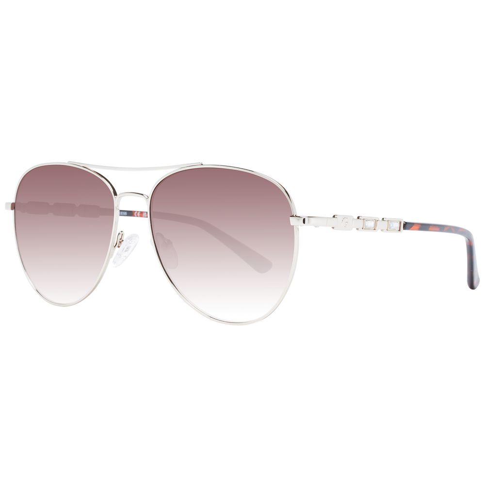 Sonnenbrille aus silbernem Metall