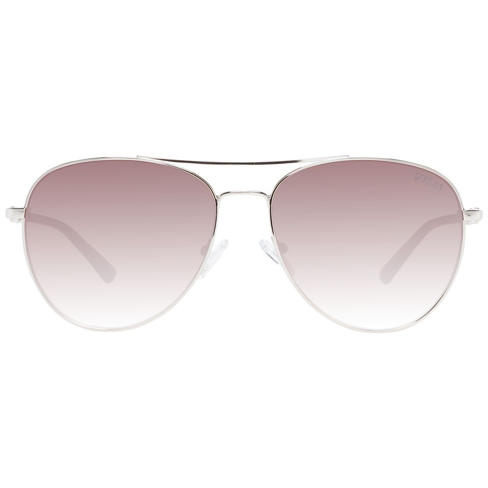 Sonnenbrille aus silbernem Metall