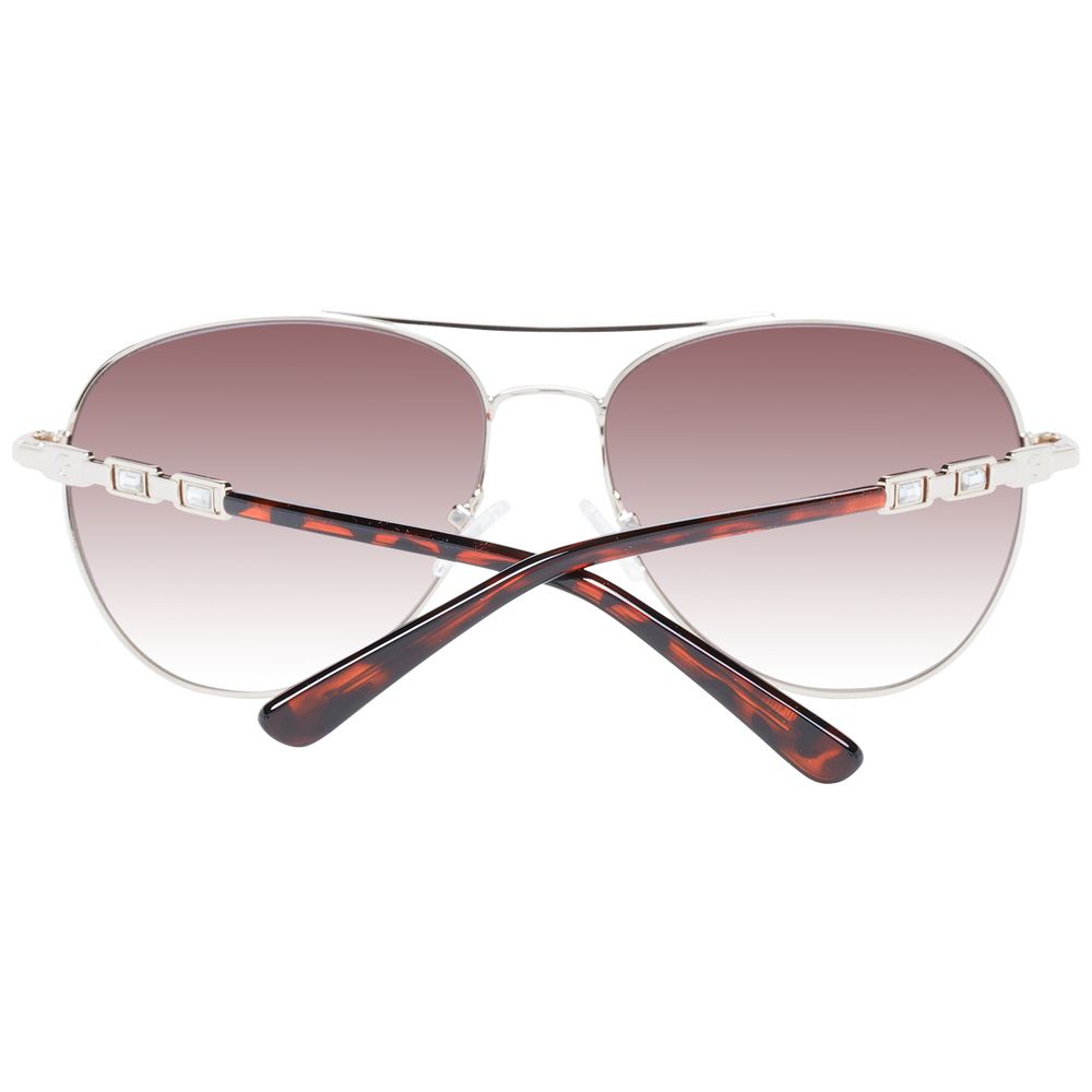 Sonnenbrille aus silbernem Metall