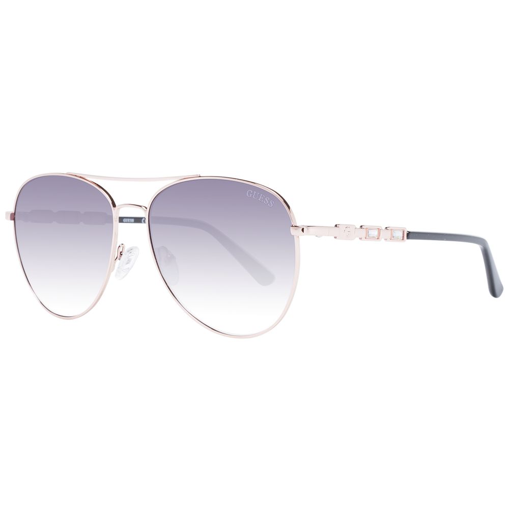 Sonnenbrille aus Roségold-Metall