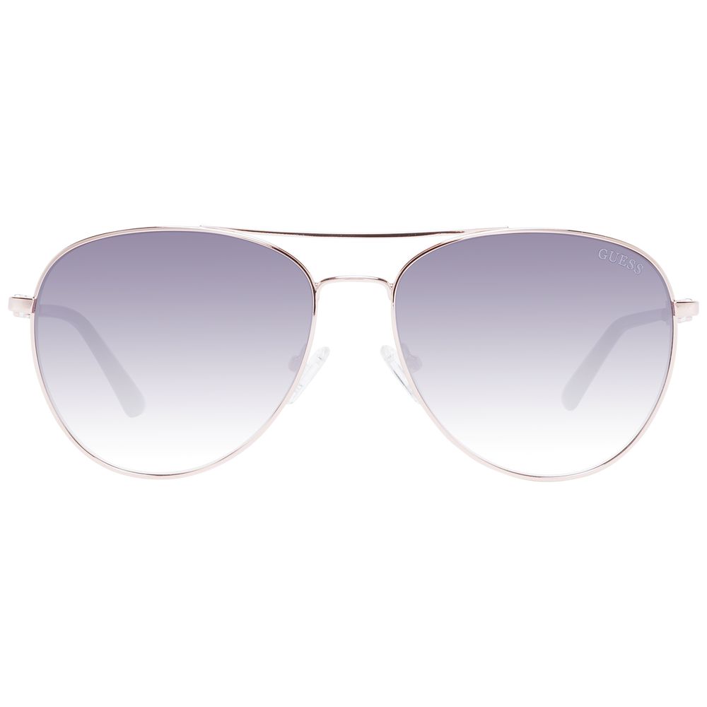 Sonnenbrille aus Roségold-Metall