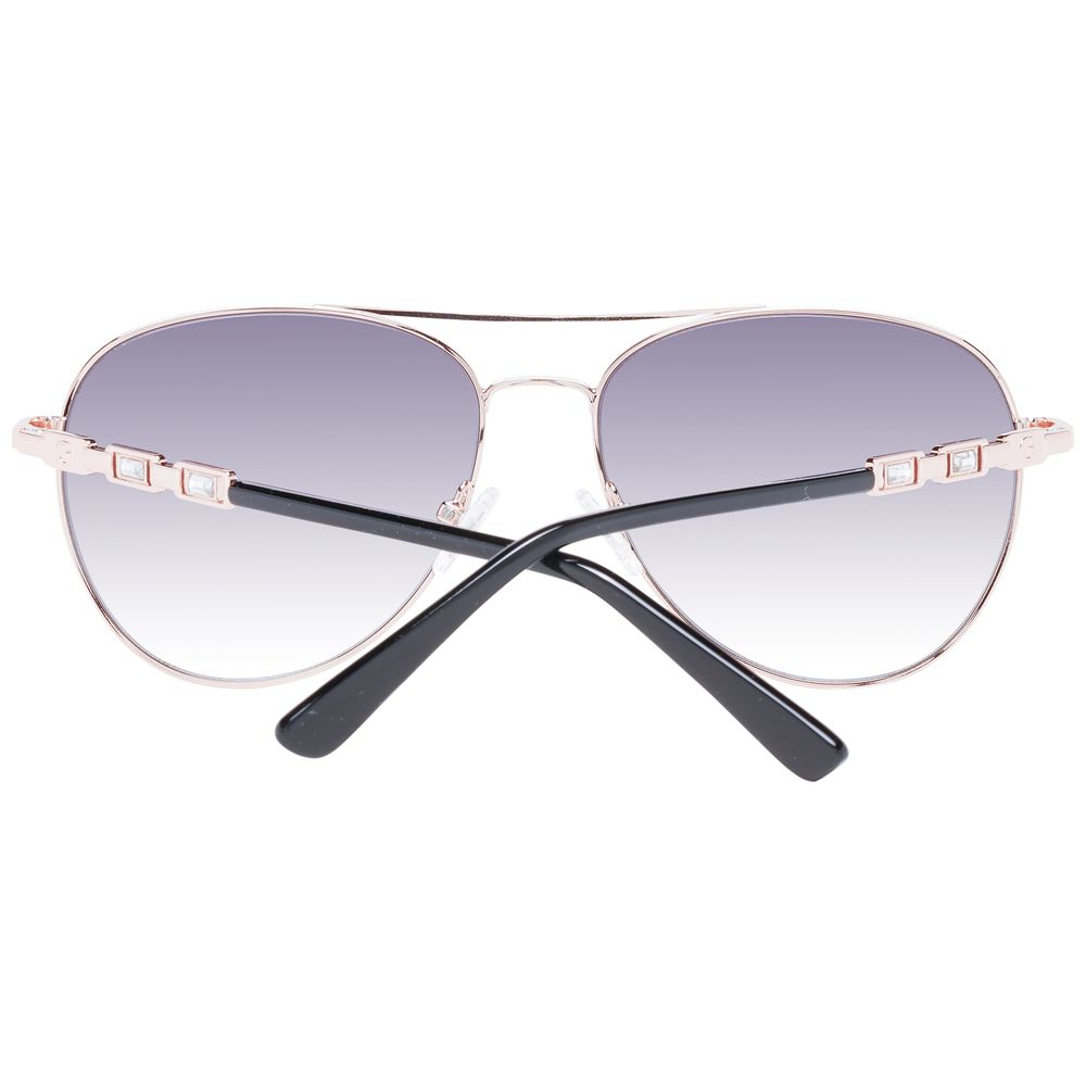 Sonnenbrille aus Roségold-Metall