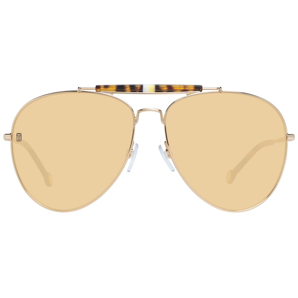 Sonnenbrille aus Goldmetall