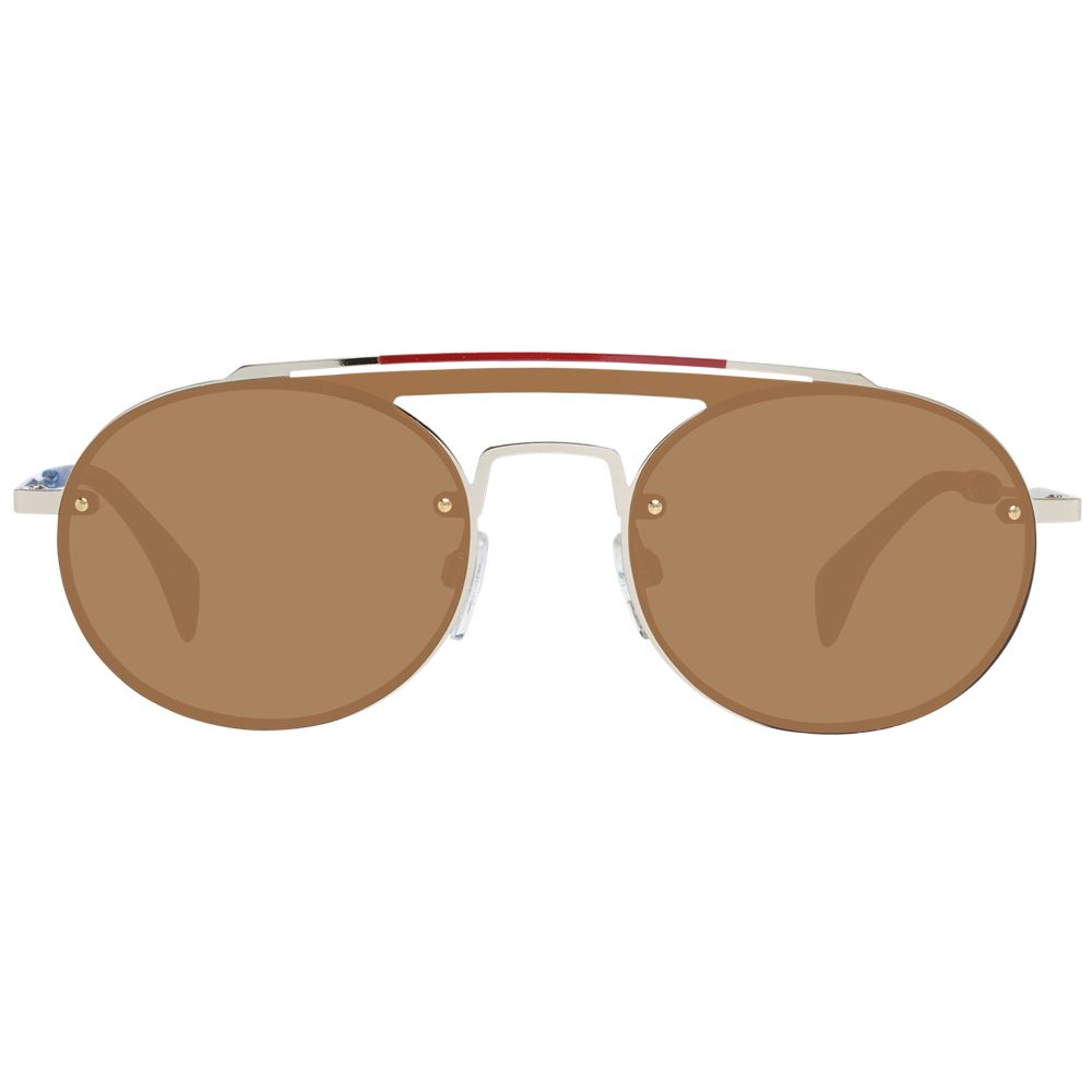 Sonnenbrille aus Goldmetall & Kunststoff