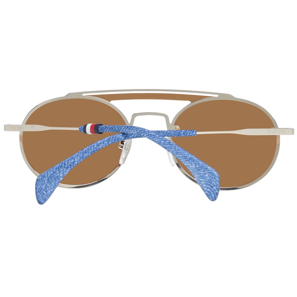 Sonnenbrille aus Goldmetall & Kunststoff