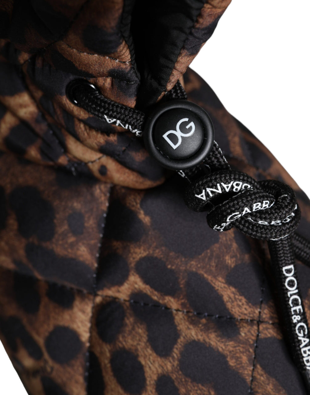 Dolce & Gabbana Braune Leopard-Stiefeletten Gepolsterte Schuhe