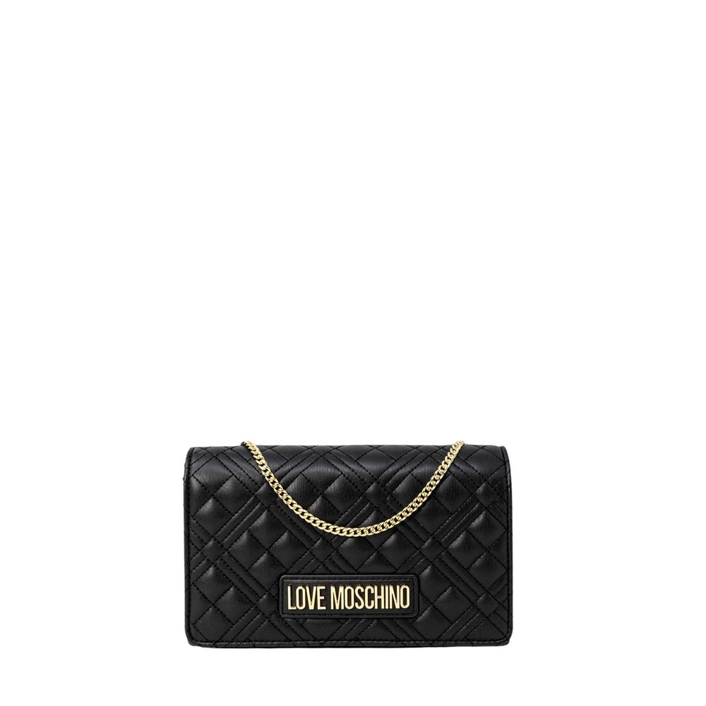 Love Moschino Schwarze Handtasche aus Polyethylen