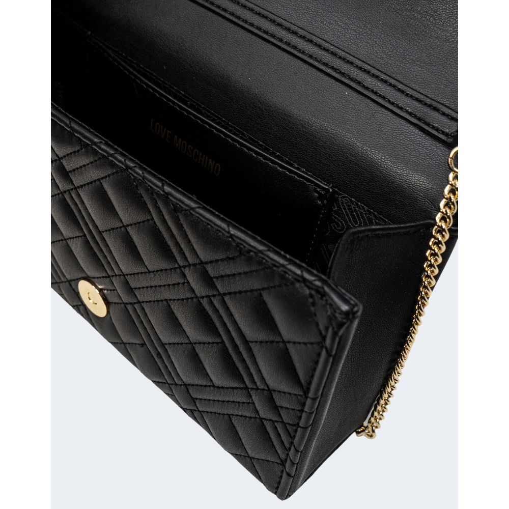 Love Moschino Schwarze Handtasche aus Polyethylen