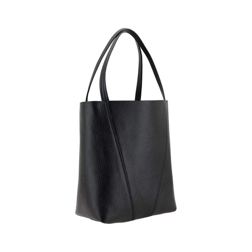 Chloé Schwarze Bos Taurus Kalbsleder Schultertasche