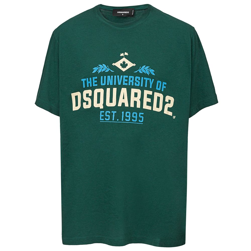 Dsquared² Grünes Baumwoll-T-Shirt