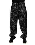 Dolce & Gabbana Schwarze Krawattenfärbung Baumwolle gerade Männer Denim Jeans