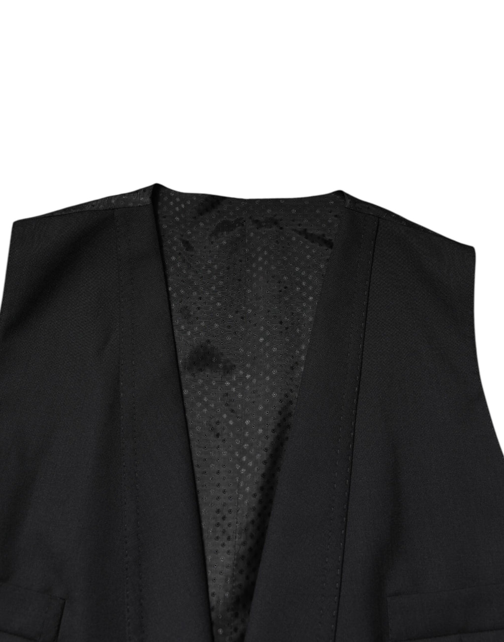 Dolce & Gabbana Schwarzer einreihiger formeller Blazer mit Weste