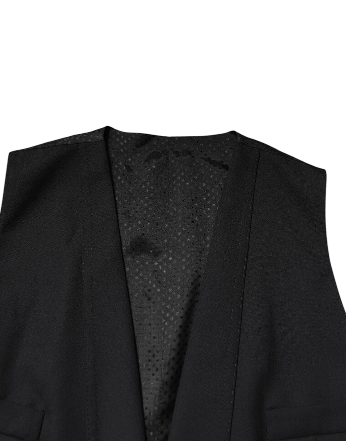 Dolce & Gabbana Schwarzer einreihiger formeller Blazer mit Weste