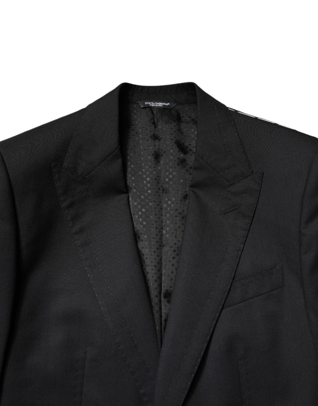 Dolce & Gabbana Schwarzer einreihiger formeller Blazer mit Weste