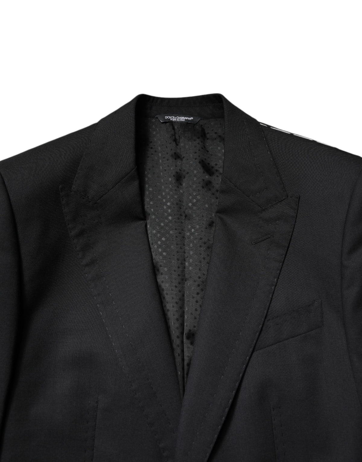 Dolce & Gabbana Schwarzer einreihiger formeller Blazer mit Weste