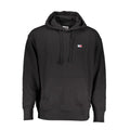 Schwarzer Herren-Hoodie aus Baumwolle