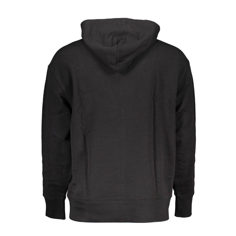Schwarzer Herren-Hoodie aus Baumwolle