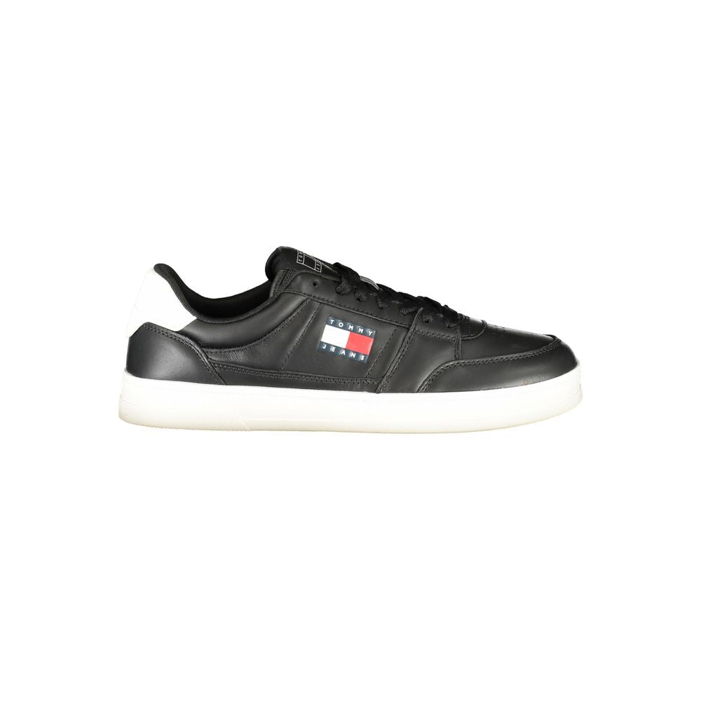 Tommy Hilfiger Schwarzer Leder Herren Sneaker
