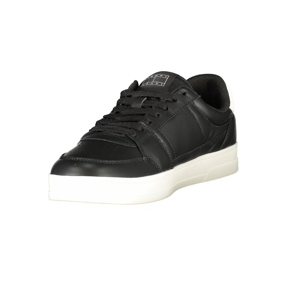 Tommy Hilfiger Schwarzer Leder Herren Sneaker