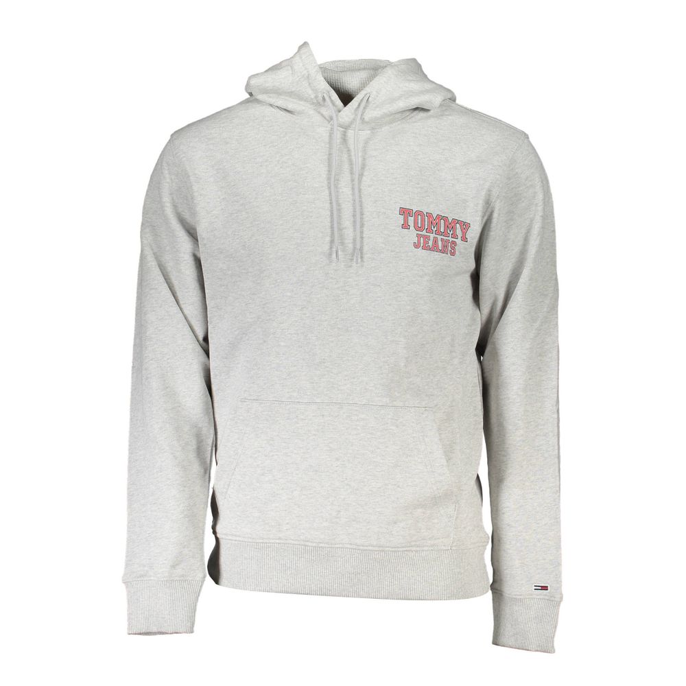 Grigio Herren-Kapuzenpullover aus Baumwolle