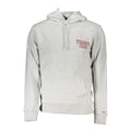 Grigio Herren-Kapuzenpullover aus Baumwolle